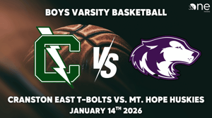 Cranston East Boys Basketball vs Mt. Hope, 01-14-2026