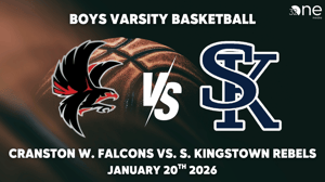Cranston West Boys Basketball vs South Kingstown, 01-20-2026