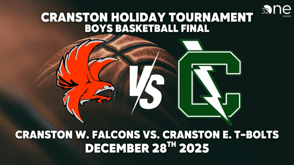 FINALS! | Boys Basketball | Cranston West Falcons vs. Cranston East Thunderbolts | December 28, 2025