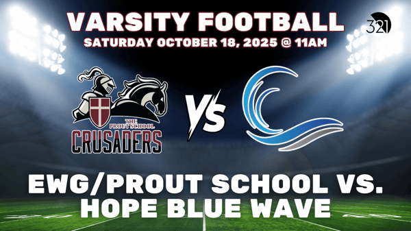 Varsity Football | EWG/Prout School vs. Hope Blue Wave | October 18, 2025
