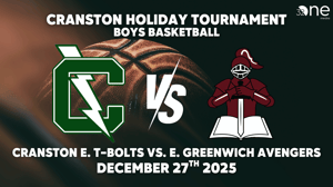 Boys Basketball | Cranston East Thunderbolts vs. East Greenwich Avengers | December 27, 2025